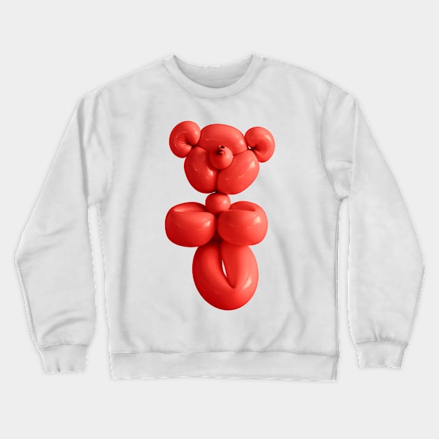 Teddy bear balloon in red Crewneck Sweatshirt by CACreative